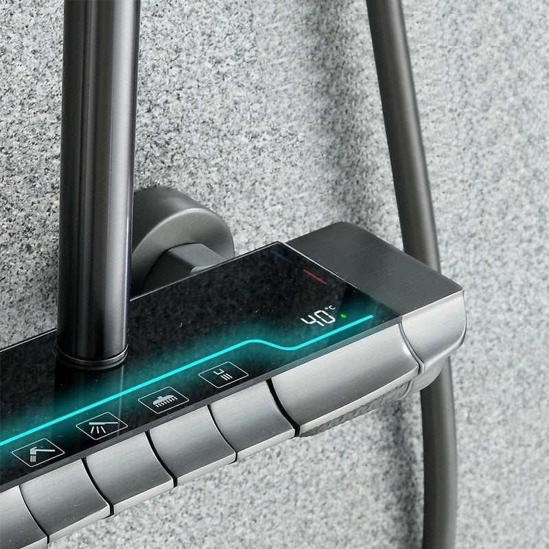 RESIGILAT - Coloana de Dus Smart Afisaj LED Ceas — Confort Practic Pentru Casa Ta