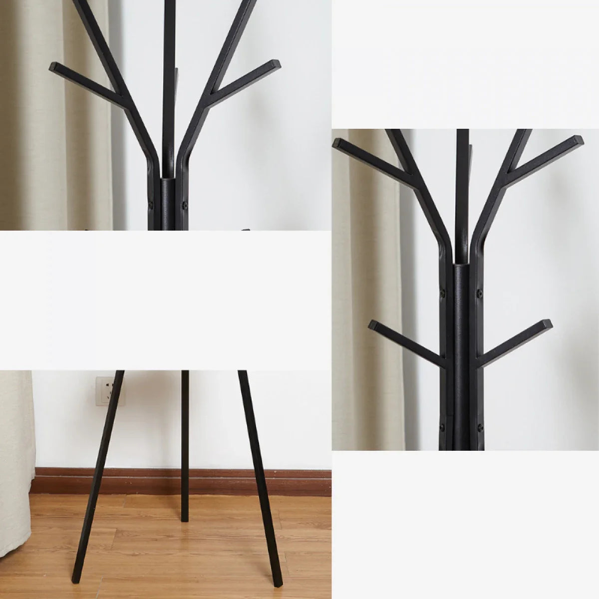 Cuier haine cu suport din lemn pentru accesorii 180 x — Confort Practic Pentru Casa Ta