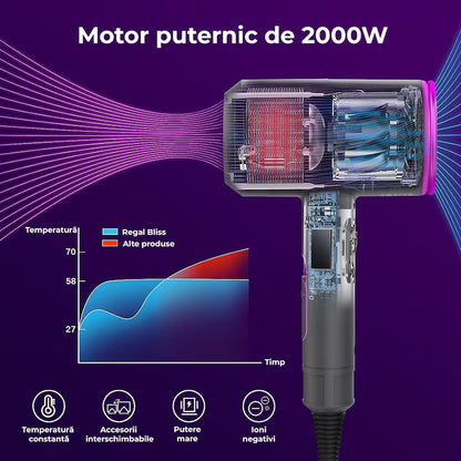 Uscator de Par 5 in 1 cu Tehnologie Ultrasonica si Aer Cald/Rece, A-172-8