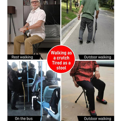 Scaun pliabil cu baston inaltime 82 cm — Confort Personal Zi de Zi