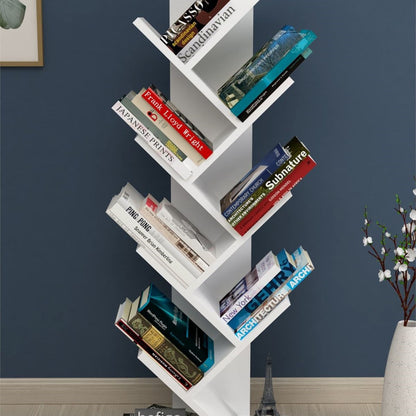 Biblioteca Copac cu rafturi decorative etajera living 60 x 170 — Confort Practic Pentru Casa Ta