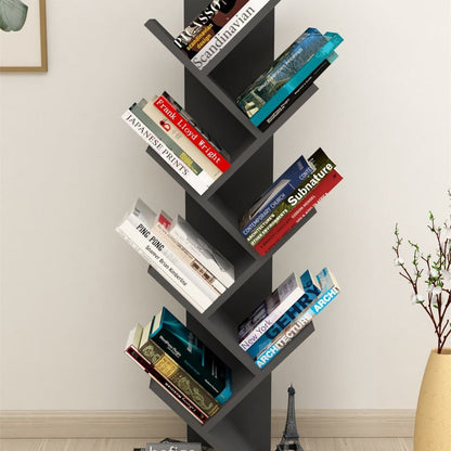 Biblioteca Copac cu rafturi decorative etajera living 60 x 170 — Confort Practic Pentru Casa Ta