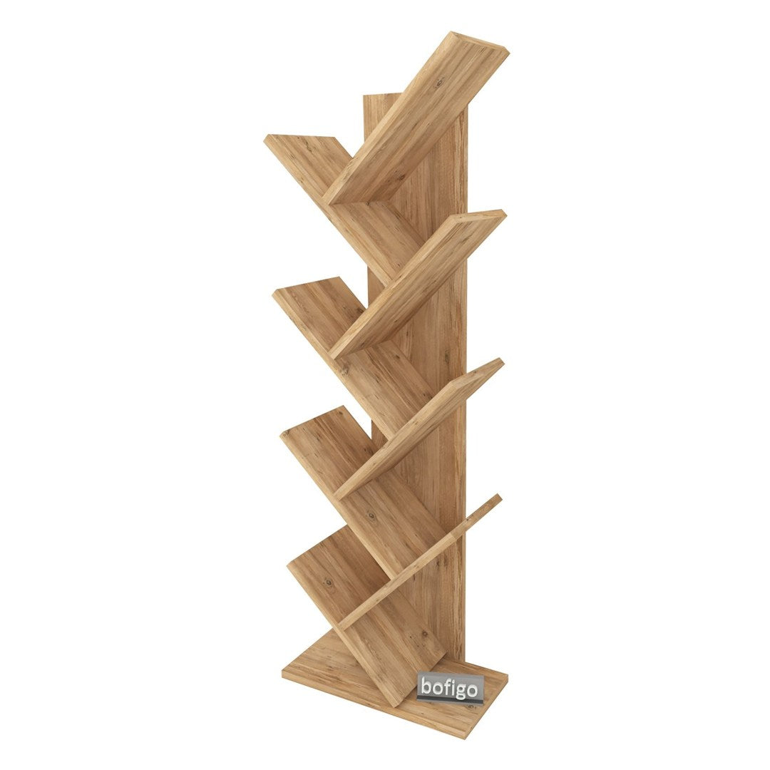 Biblioteca Copac cu rafturi decorative etajera living 60 x 170 — Confort Practic Pentru Casa Ta