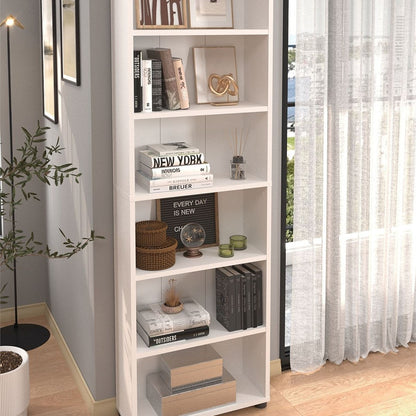Biblioteca cu 6 rafturi din PAL etajera carti 60 x — Confort Practic Pentru Casa Ta