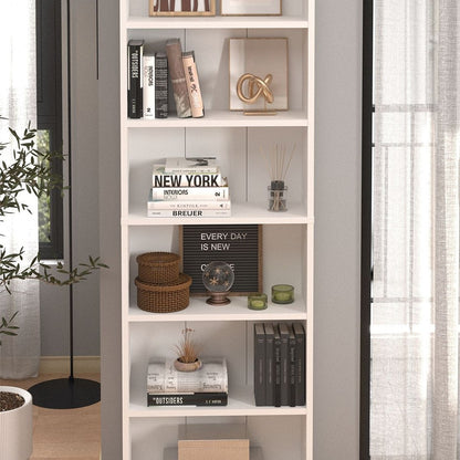 Biblioteca cu 6 rafturi din PAL etajera carti 60 x — Confort Practic Pentru Casa Ta