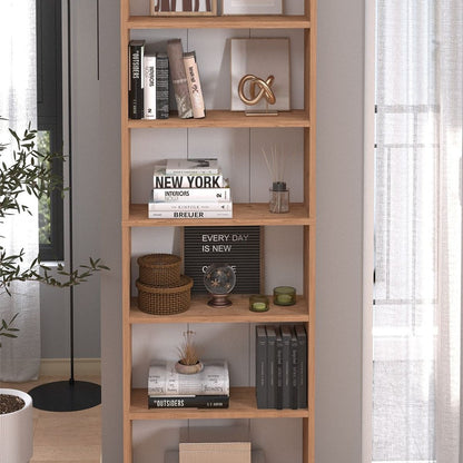 Biblioteca cu 6 rafturi din PAL etajera carti 60 x — Confort Practic Pentru Casa Ta