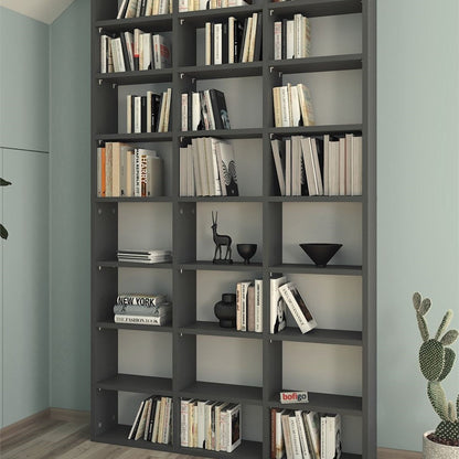 Biblioteca cu rafturi multiple design original etajera carti 80 x — Confort Practic Pentru Casa Ta