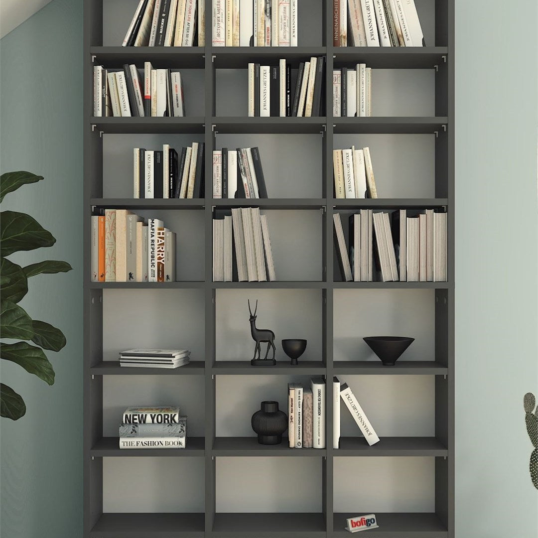 Biblioteca cu rafturi multiple design original etajera carti 80 x — Confort Practic Pentru Casa Ta