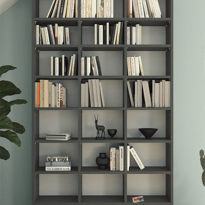 Biblioteca cu rafturi multiple design original etajera carti 80 x — Confort Practic Pentru Casa Ta