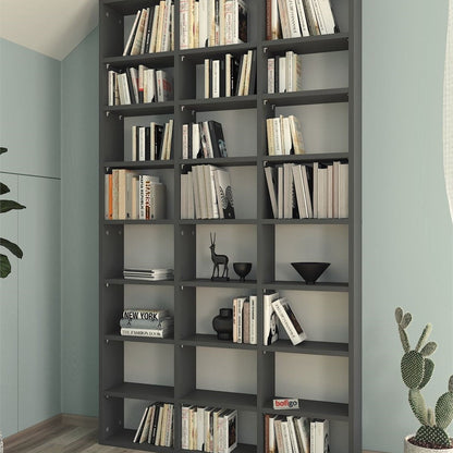 Biblioteca cu rafturi multiple design original etajera carti 80 x — Confort Practic Pentru Casa Ta