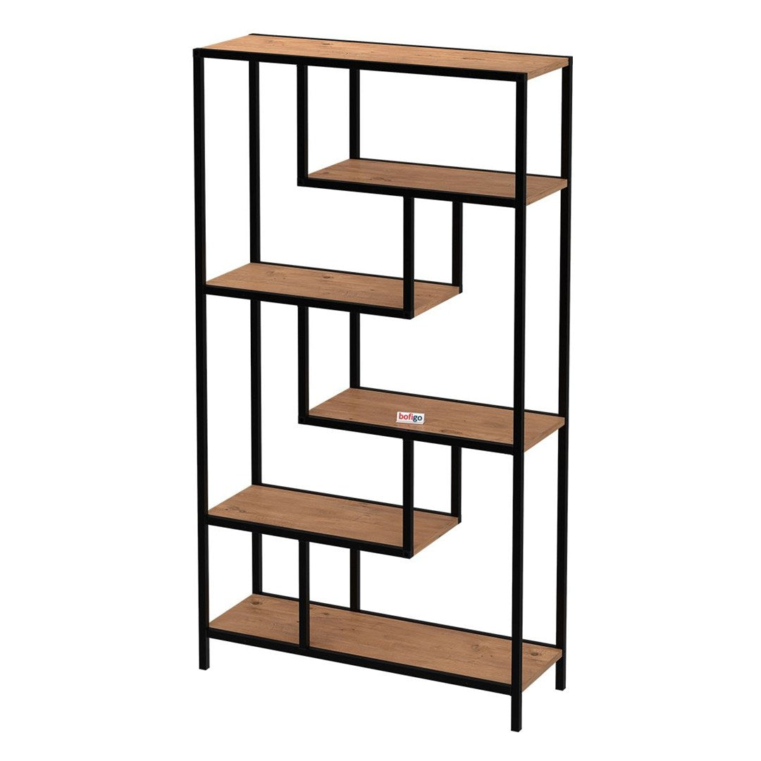 Biblioteca Larissa clasica cu rafturi multiple etajera carti 80 x — Confort Practic Pentru Casa Ta
