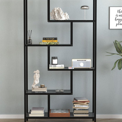 Biblioteca Larissa clasica cu rafturi multiple etajera carti 80 x — Confort Practic Pentru Casa Ta