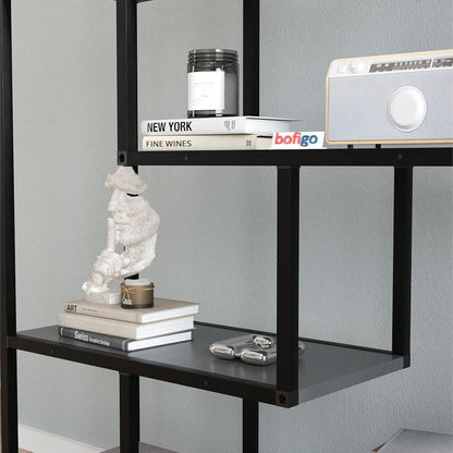 Biblioteca Larissa clasica cu rafturi multiple etajera carti 80 x — Confort Practic Pentru Casa Ta