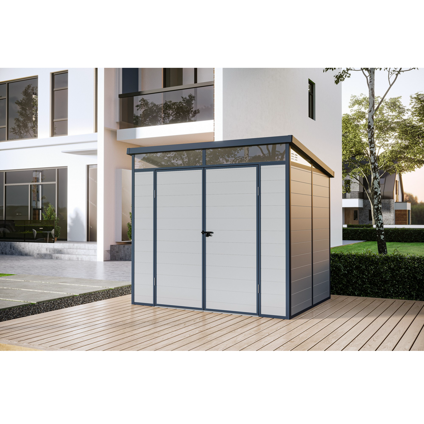 Casuta/magazie de gradina premium din material plastic