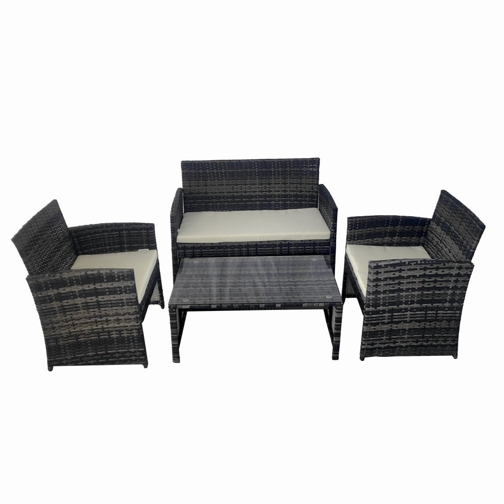 Set mobilier terasa/gradina tip ratan KLUGMEISTER KJFR030