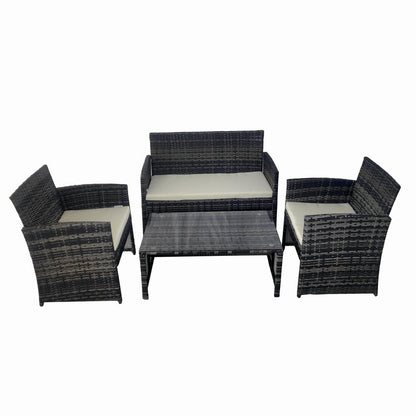 Set mobilier terasa/gradina tip ratan KLUGMEISTER KJFR030
