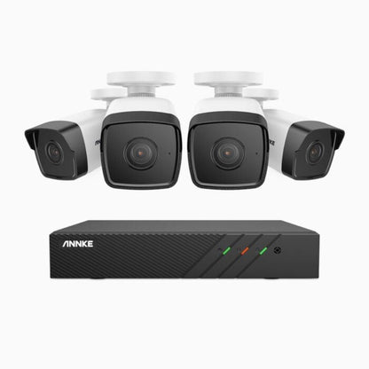 Sistem performant de supraveghere video N98BPL+I51DL*4 4 camere tip Bullet — Control și Siguranță