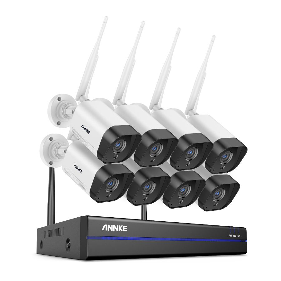 Sistem performant de supraveghere video WiFi N48WHR+I71GK*8 8 camere tip — Control și Siguranță