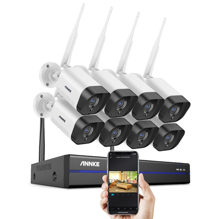 Sistem performant de supraveghere video WiFi N48WHR+I71GK*8 8 camere tip — Control și Siguranță