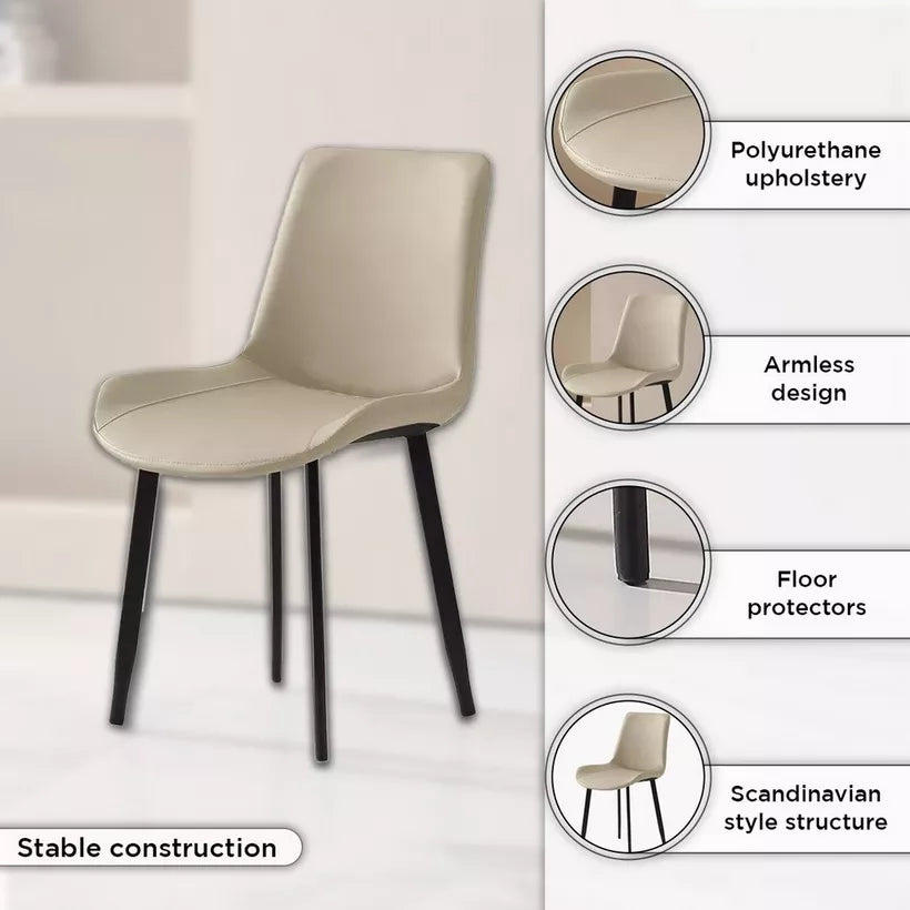 Scaun de dining design scandinav 50 x 46 x 83 — Confort Practic Pentru Casa Ta