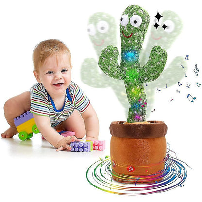 Jucarie de plus Cactus dansator cu acumulator — Util Pentru Familie și Copii