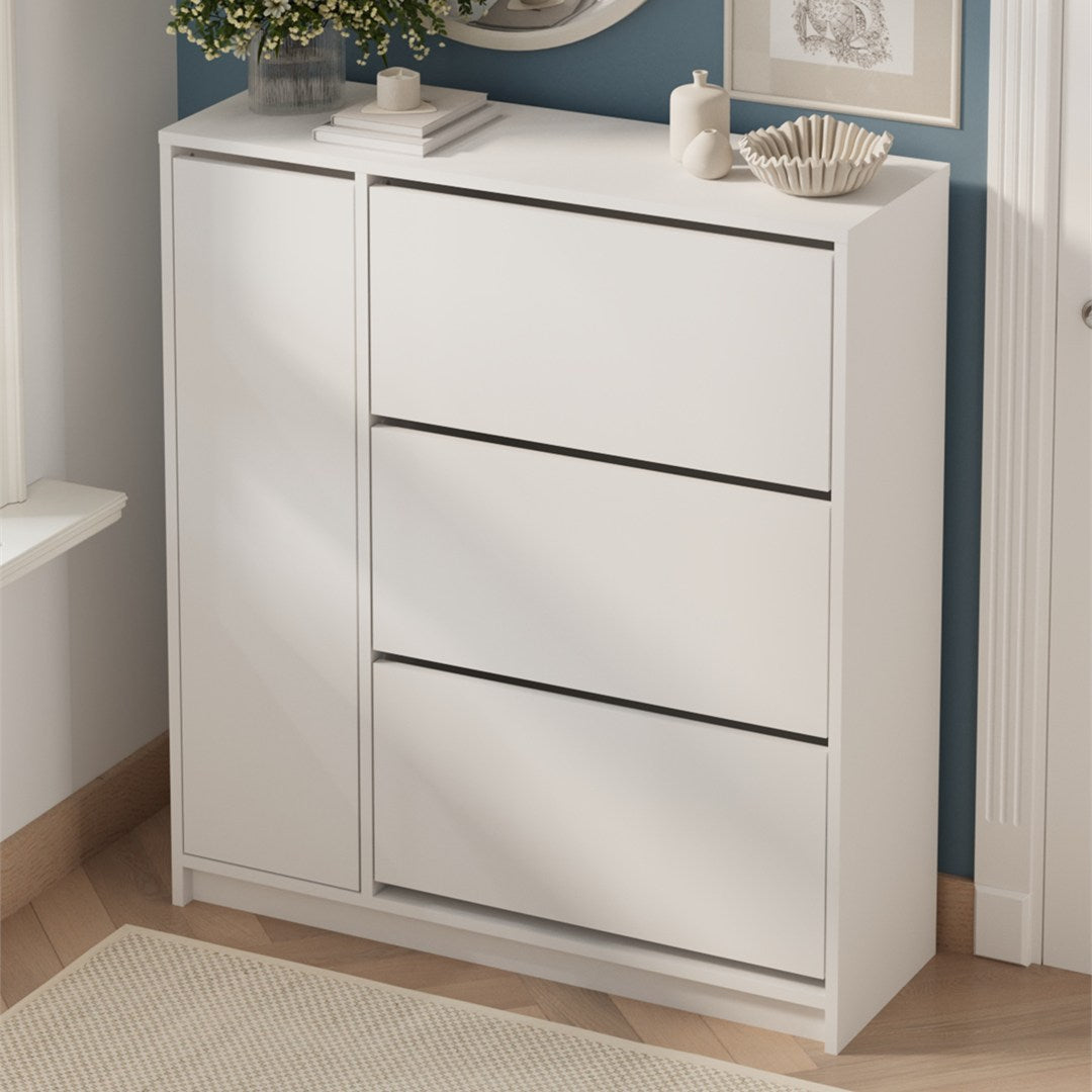 Pantofar Gizem cu usi basculante dulap pantofi 90 x 100 — Confort Practic Pentru Casa Ta