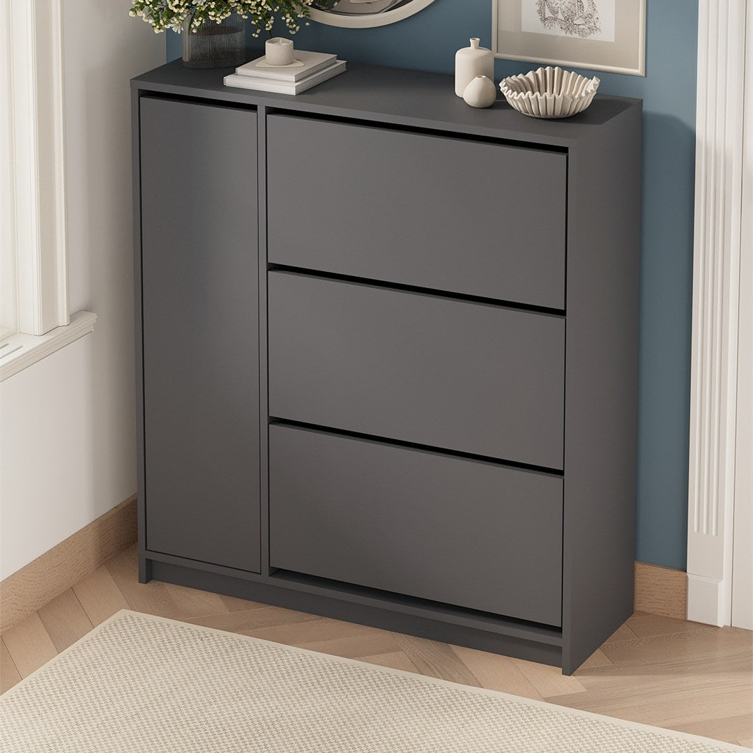 Pantofar Gizem cu usi basculante dulap pantofi 90 x 100 — Confort Practic Pentru Casa Ta