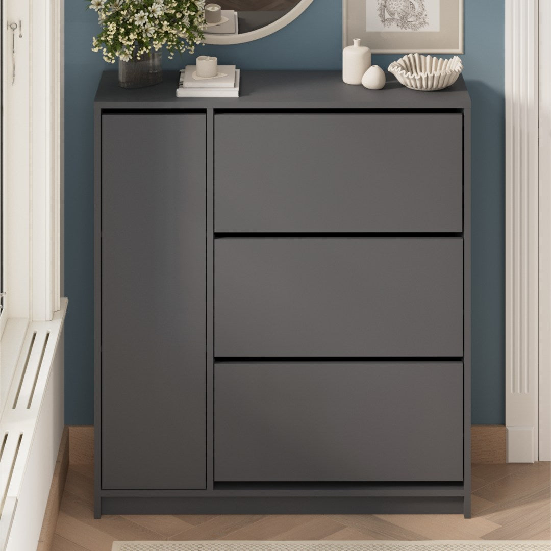 Pantofar Gizem cu usi basculante dulap pantofi 90 x 100 — Confort Practic Pentru Casa Ta