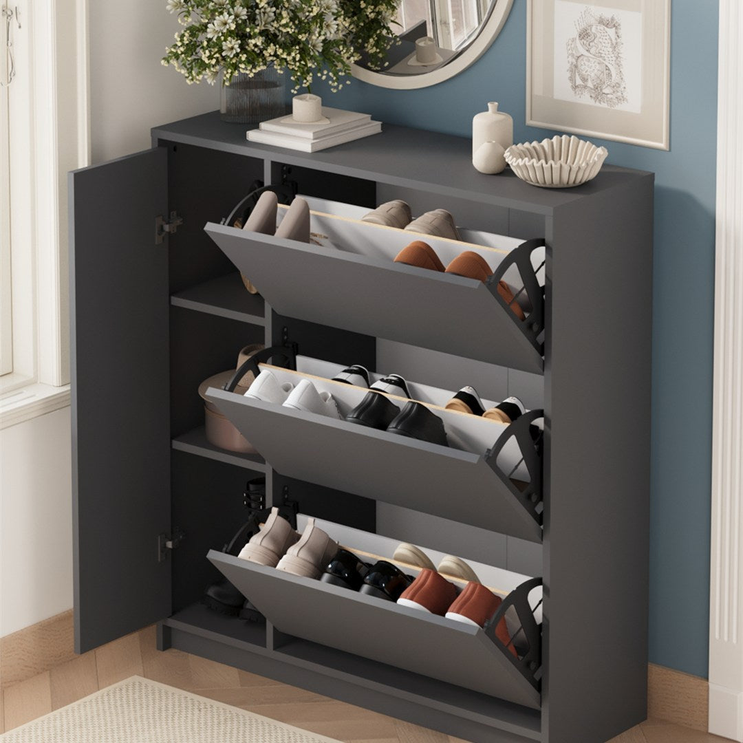 Pantofar Gizem cu usi basculante dulap pantofi 90 x 100 — Confort Practic Pentru Casa Ta