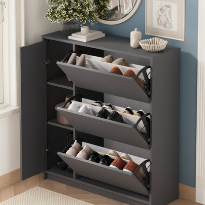 Pantofar Gizem cu usi basculante dulap pantofi 90 x 100 — Confort Practic Pentru Casa Ta