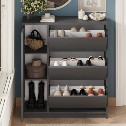 Pantofar Gizem cu usi basculante dulap pantofi 90 x 100 — Confort Practic Pentru Casa Ta