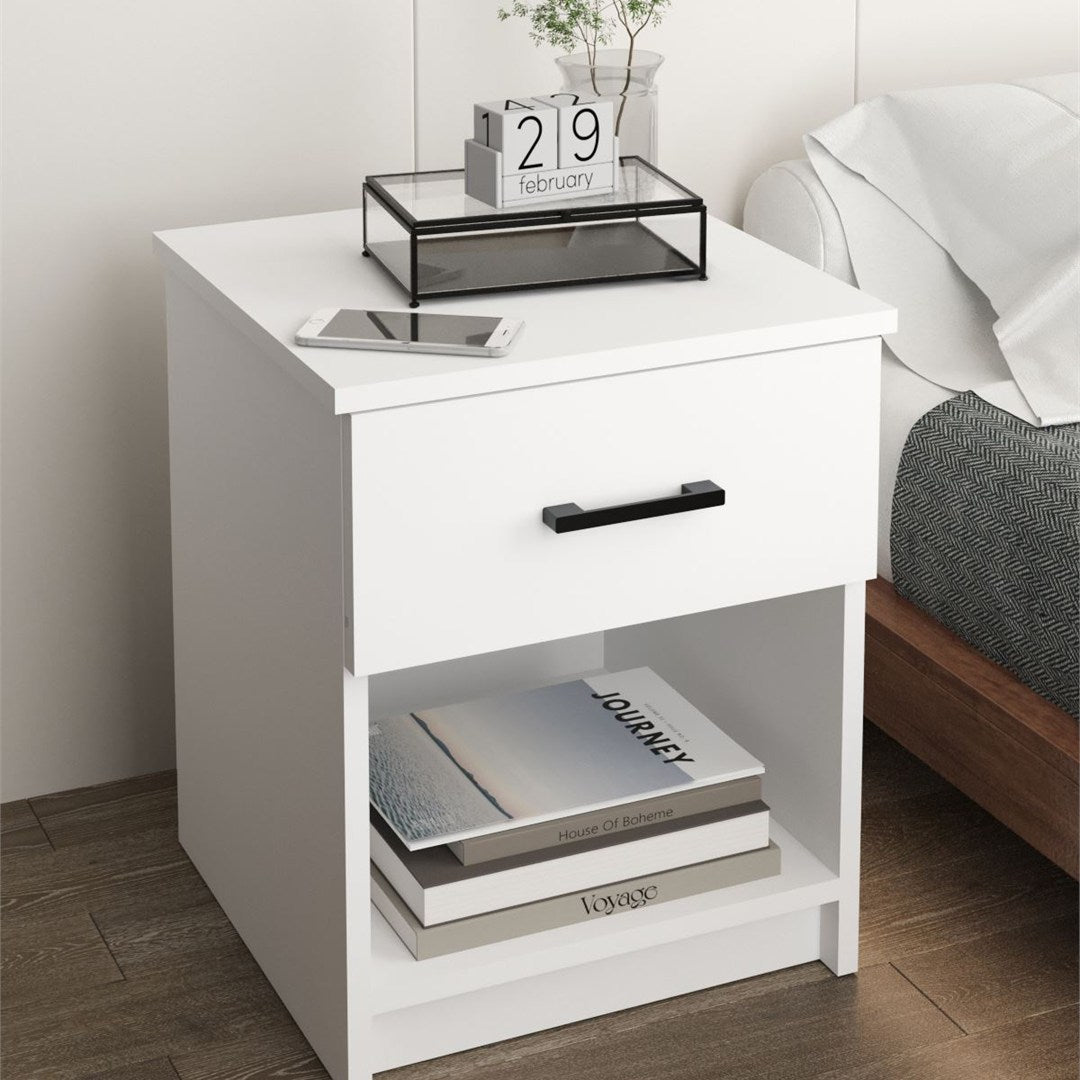 Noptiera cu sertar clasica noptiera dormitor 40 x 45 cm — Confort Practic Pentru Casa Ta