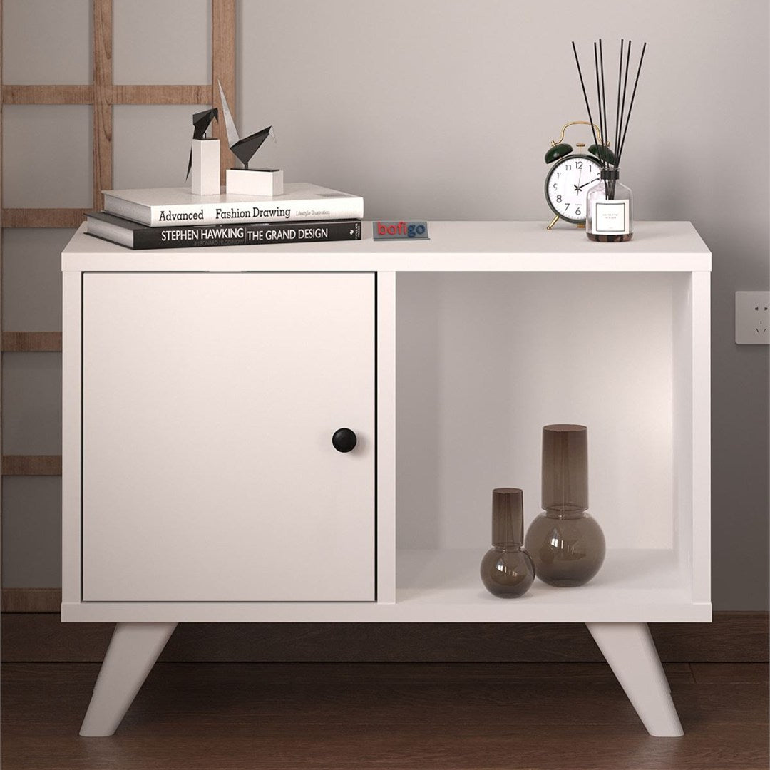 Noptiera Mikonos cu sertar noptiera dormitor 40 x 55 cm — Confort Practic Pentru Casa Ta
