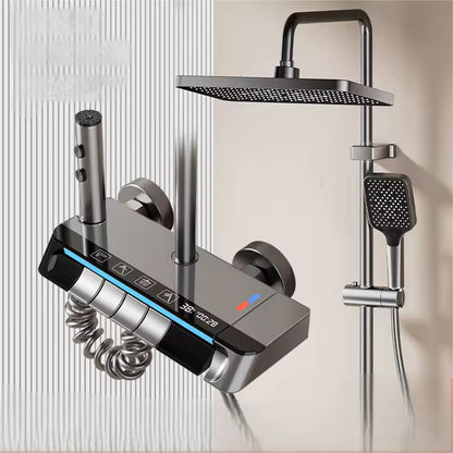 Set Dus Termostatic cu Afisaj Digital si Butoane Piano – — Confort Practic Pentru Casa Ta