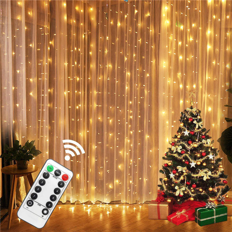 Instalatie tip perdea cu telecomanda alimentare USB — Ambient Modern Pentru Acasă