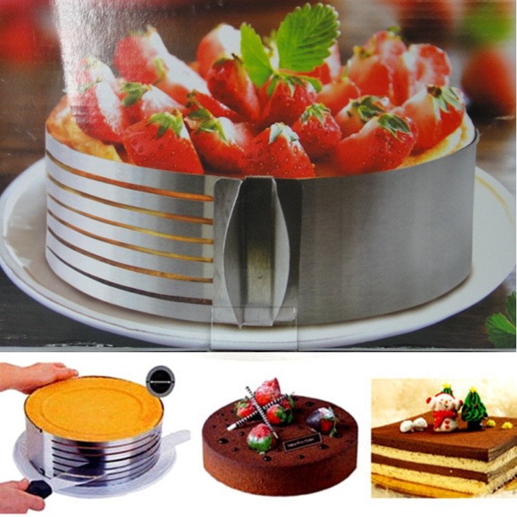 Inel feliator blat de tort ajustabil Cake Ring 8 cm — Mai Mult Confort în Bucătărie