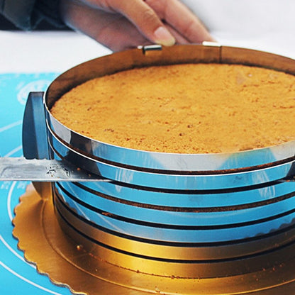 Inel feliator blat de tort ajustabil Cake Ring 8 cm — Mai Mult Confort în Bucătărie