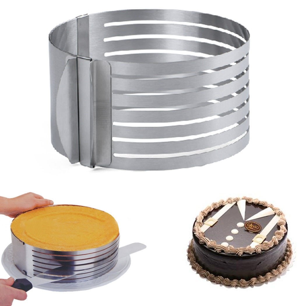 Inel feliator blat de tort ajustabil Cake Ring 8 cm — Mai Mult Confort în Bucătărie