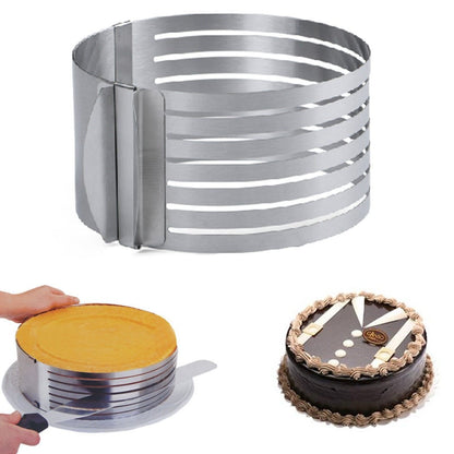 Inel feliator blat de tort ajustabil Cake Ring 8 cm — Mai Mult Confort în Bucătărie