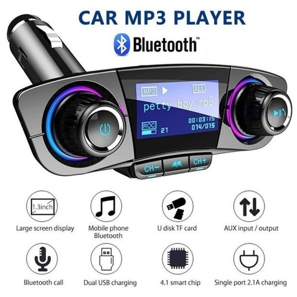 Transmitator FM multifunctional pentru masina cu MP3 Player si Bluetooth — Confort și Siguranță
