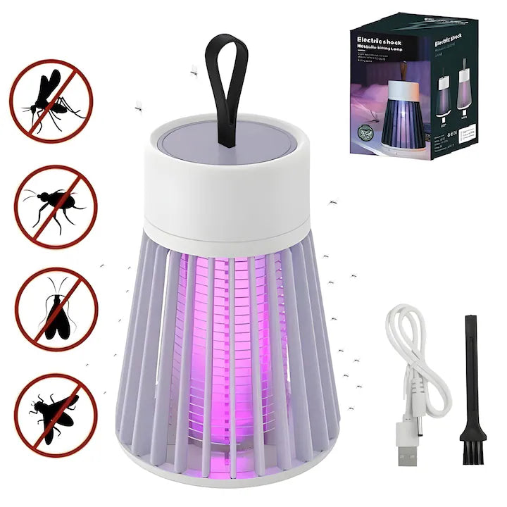 Capcana Electrica Impotriva Insectelor, cu Radiatie 360°, Lampa UV Anti-Insecte cu Priza, A-165-5