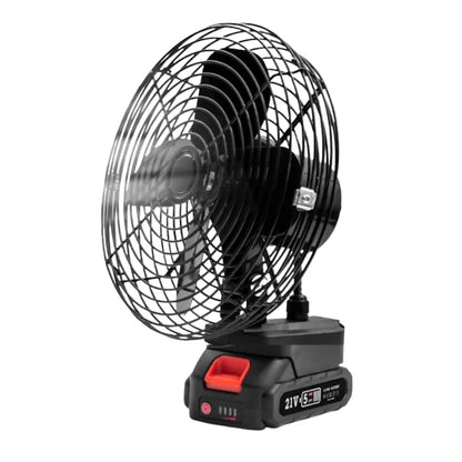 Ventilator Industrial cu Acumulator 21V, Portabil pentru Santier si Camping, M-105