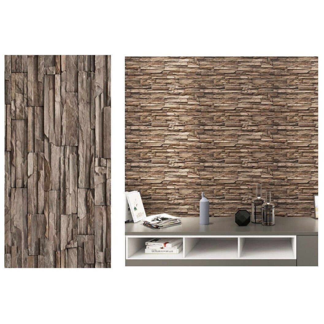 Tapet autoadeziv decorativ 30x60 maro — Confort Practic Pentru Casa Ta