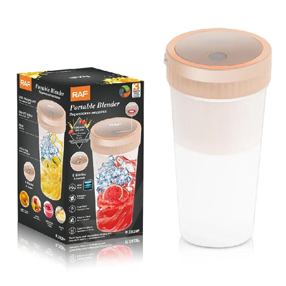 Blender Portabil Reîncărcabil USB pentru Smoothie, Pahar de Voiaj, 300ml, M-125