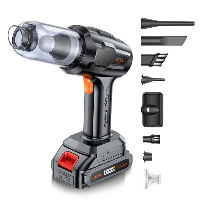 Aspirator si Suflanta de Aer Portabila 4-in-1 pentru masina — Confort și Siguranță la Drum