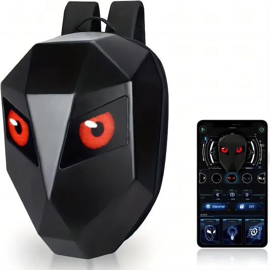 Rucsac cu Ecran LED Programabil (Animatie Ochi Verde), A-160-9