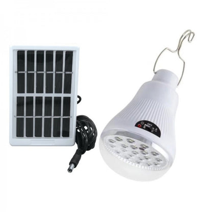 Bec Solar Portabil cu Incarcare Solara si Carlig, Lumina LED pentru Exterior, M-106
