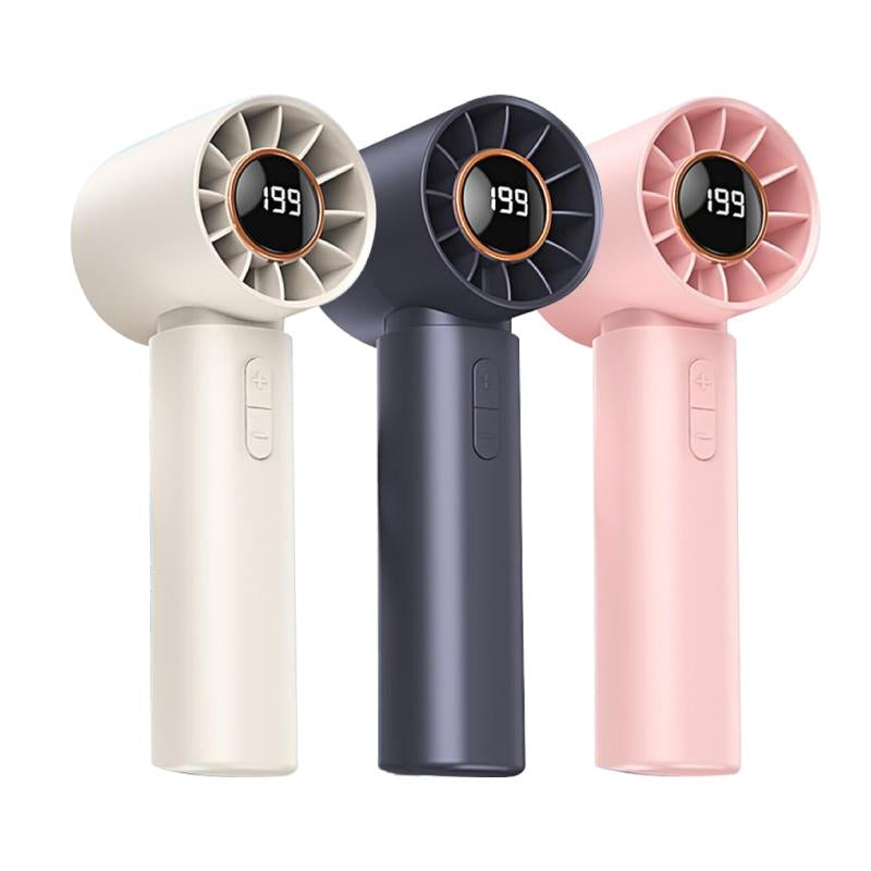 Ventilator de Mana fara Elice Turbo, Afisaj LED, Incarcare Type-C, A-170-3
