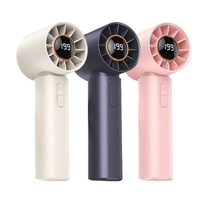 Ventilator de Mana fara Elice Turbo, Afisaj LED, Incarcare Type-C, A-170-3