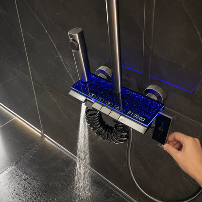Coloana de Dus cu Lumini LED si Afisaj de Temperatura, A-175-7